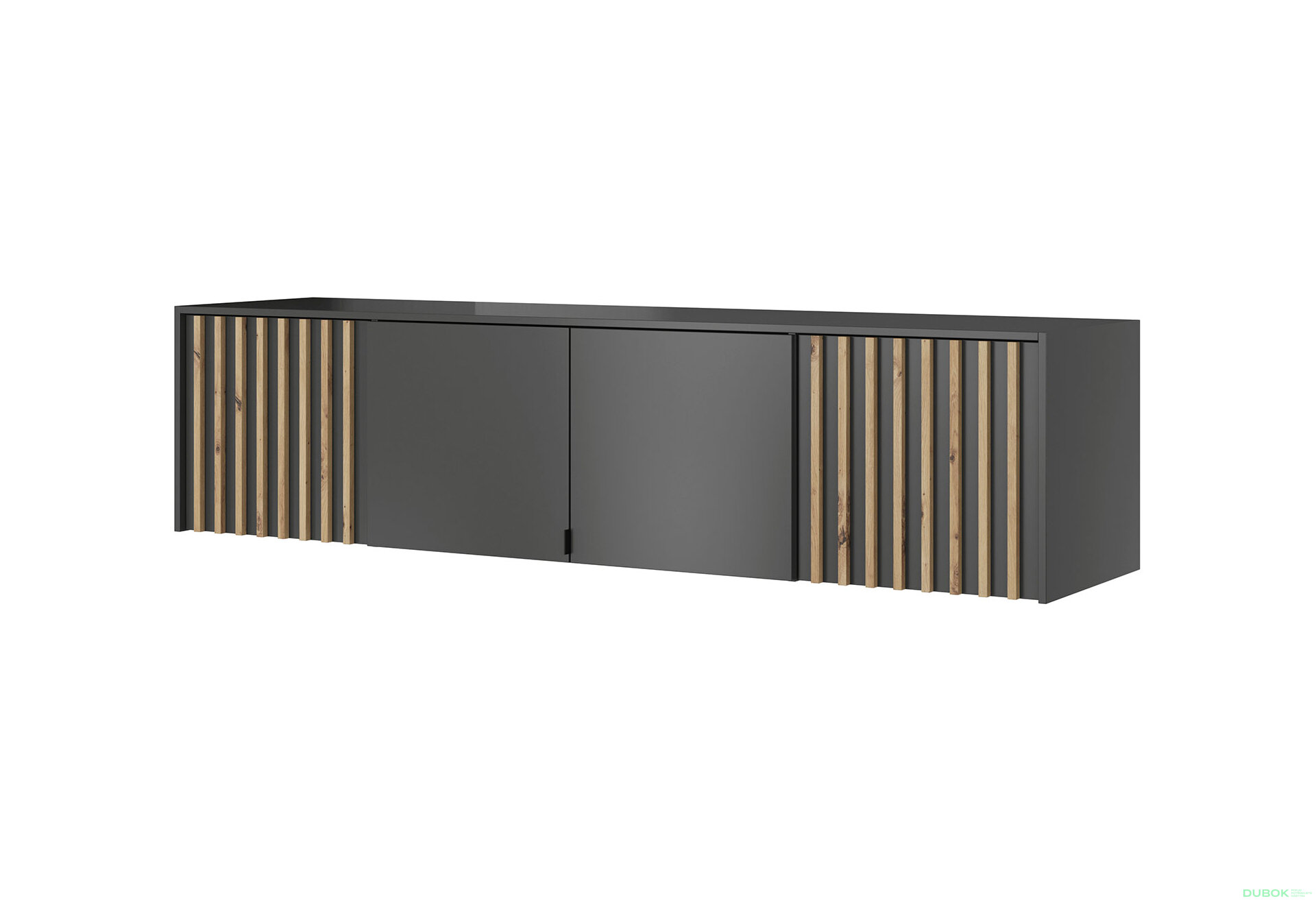 Fotografie 1 - Nástavec na skříň 4D grafit Nelly