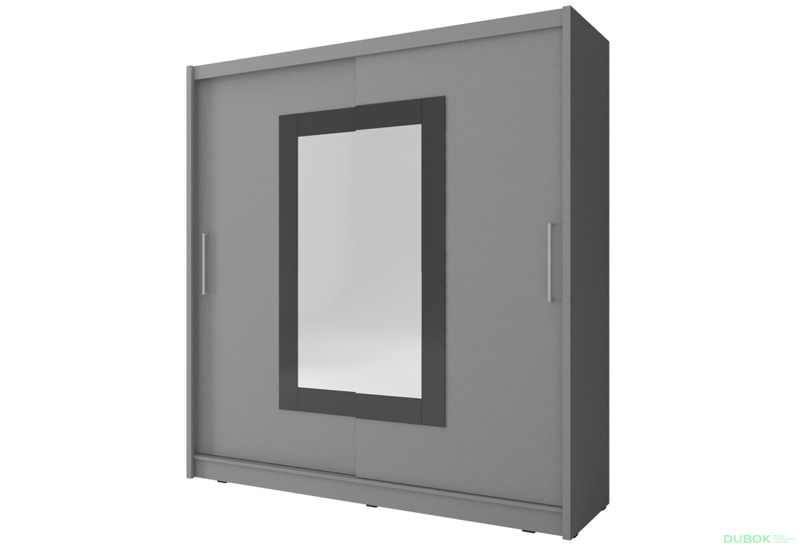 Skříň Wiki II 200 grafit - Fotografie 1 Fotografie 1 - Skříň Wiki II 200 grafit