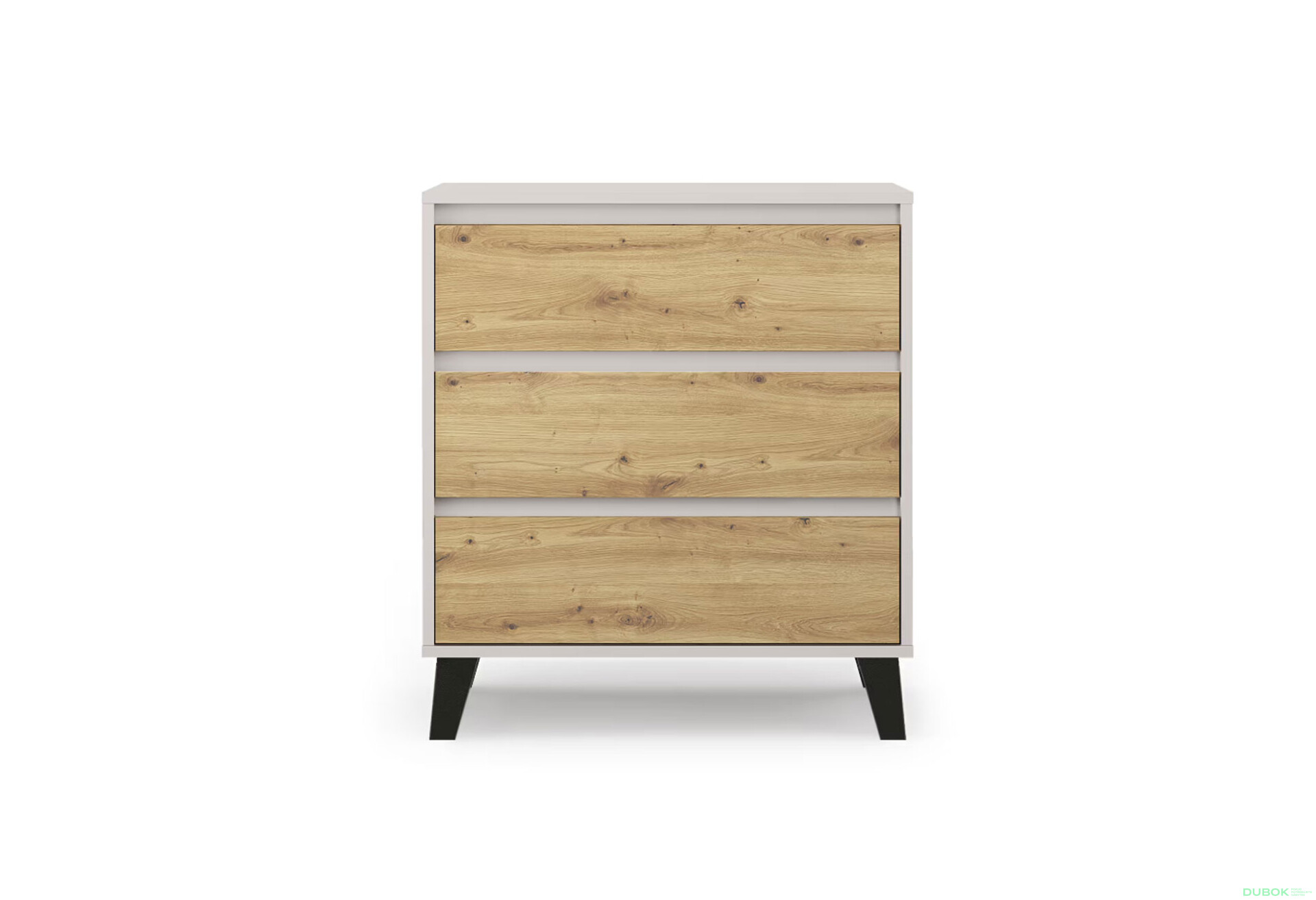 Fotografie 1 - Komoda Borg 3s/70 kašmír / dub artisan