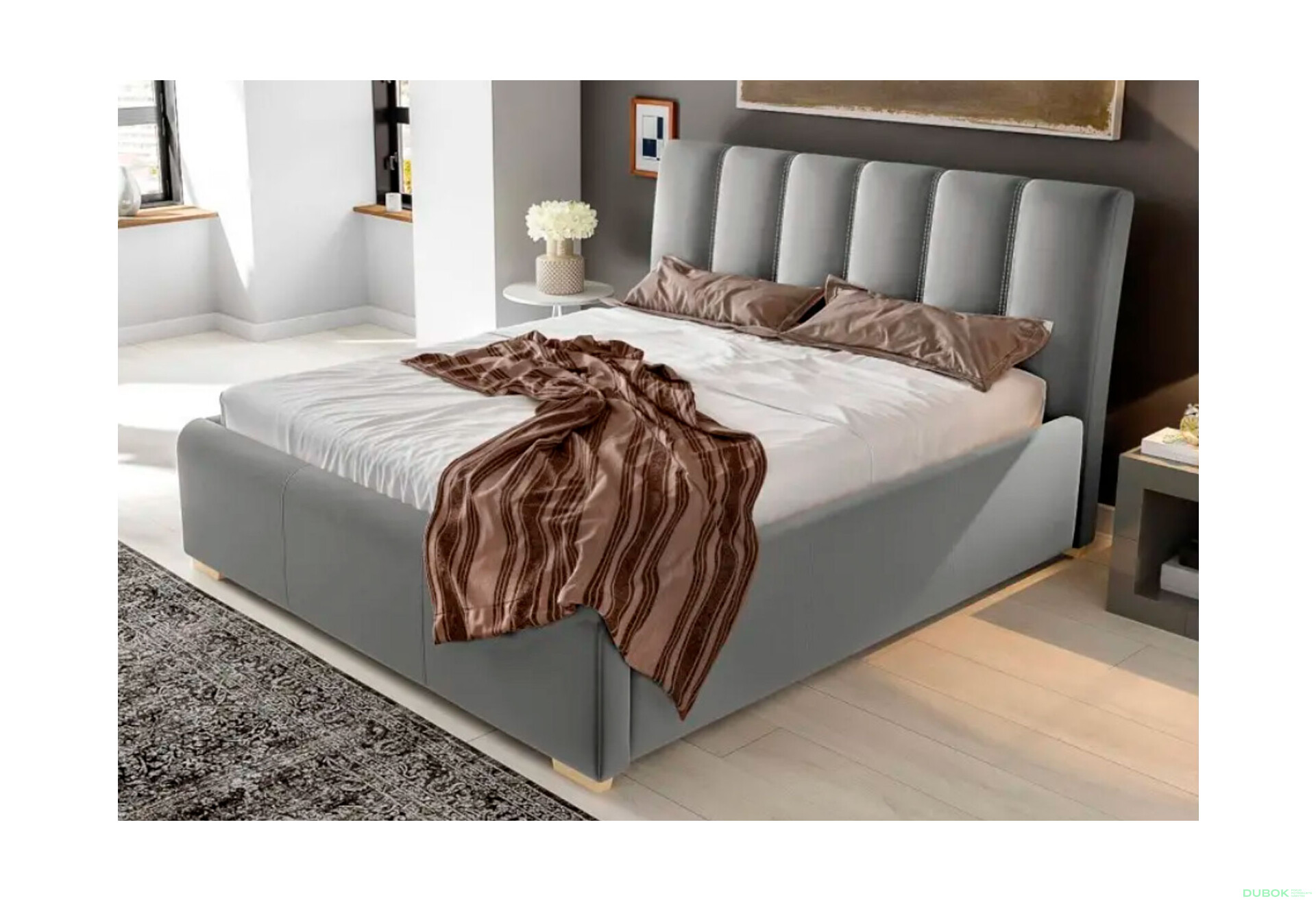 Fotografie 2 - Postel Everest 160x200 Matt Velvet 85 Davis G4 Buk
