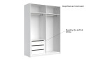 Korpus skříně 4dv Bílý lesk Idea - Fotografie 5 Fotografie 5 - Korpus skříně 4dv Bílý lesk Idea