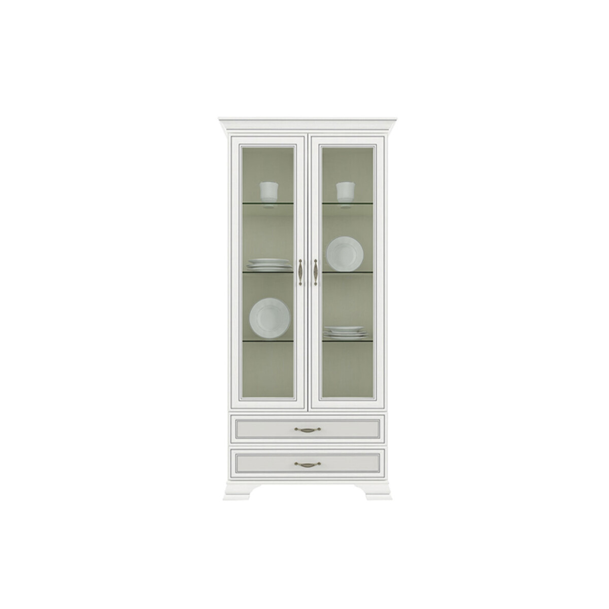 

Vitrína 2w2s woodline krém Tiffany II