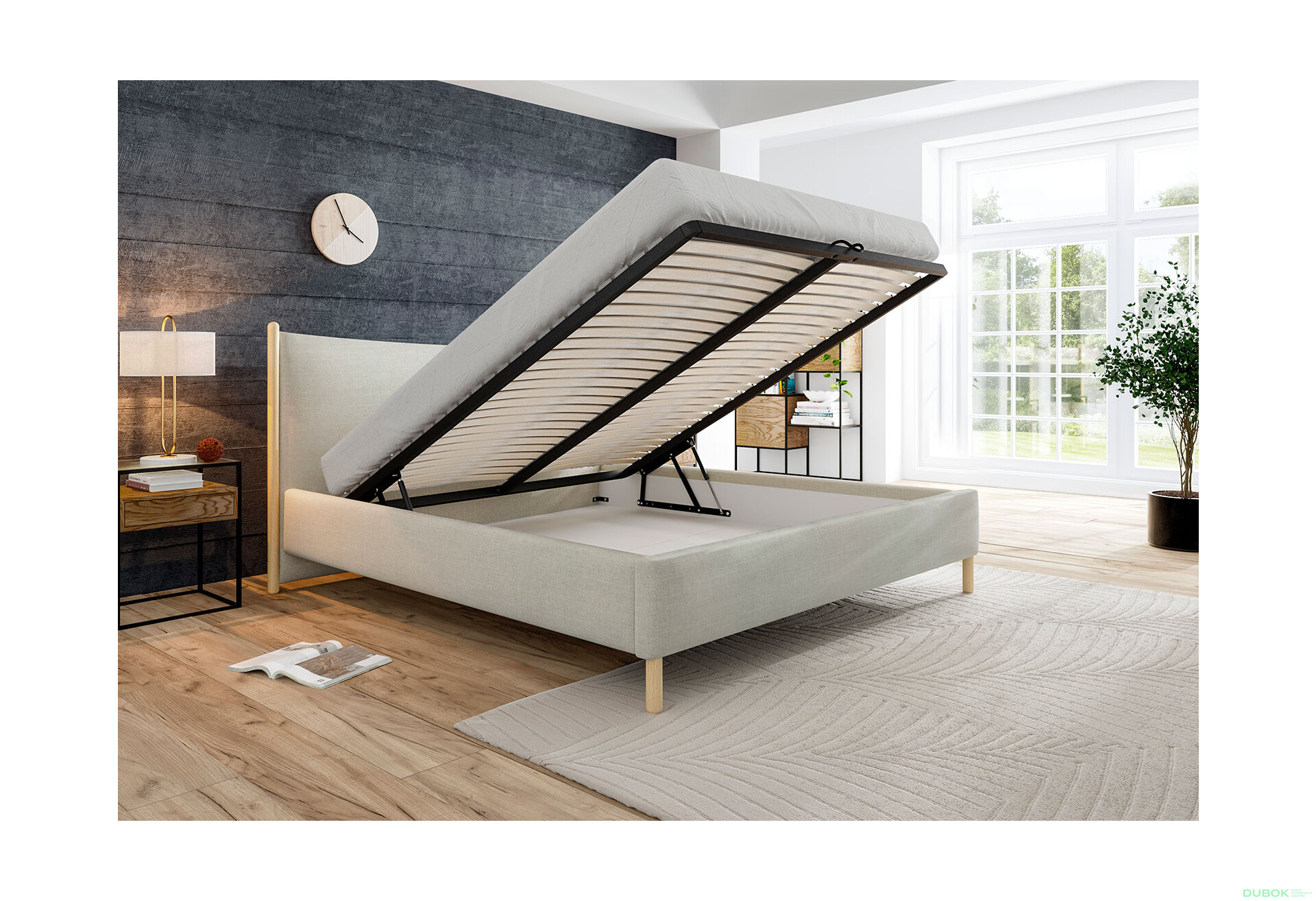 Fotografie 3 - Postel Nature 180x200 Solid 84 Davis