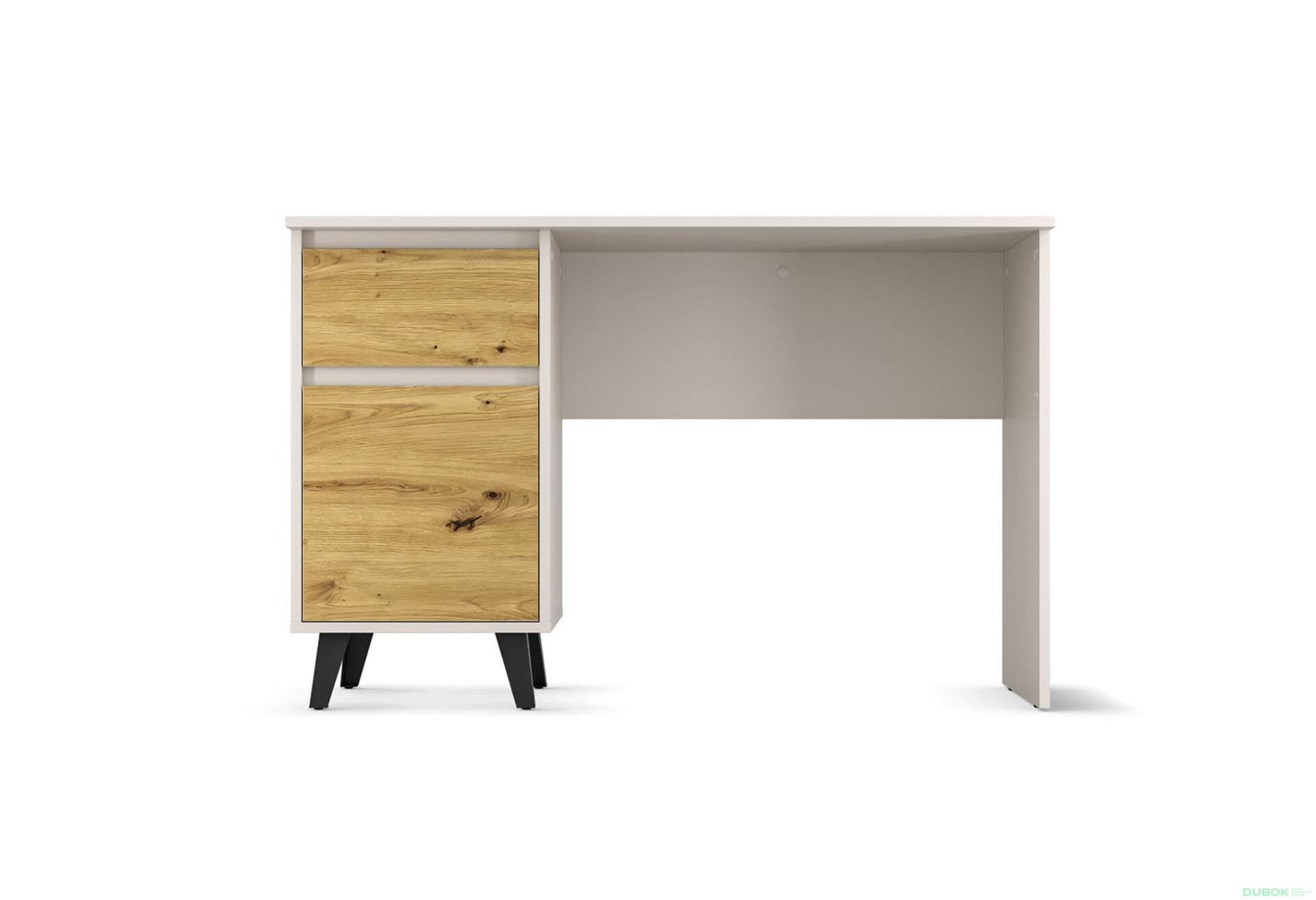 Fotografie 2 - Psací stůl BORG 1d1s/120 kašmír / dub artisan