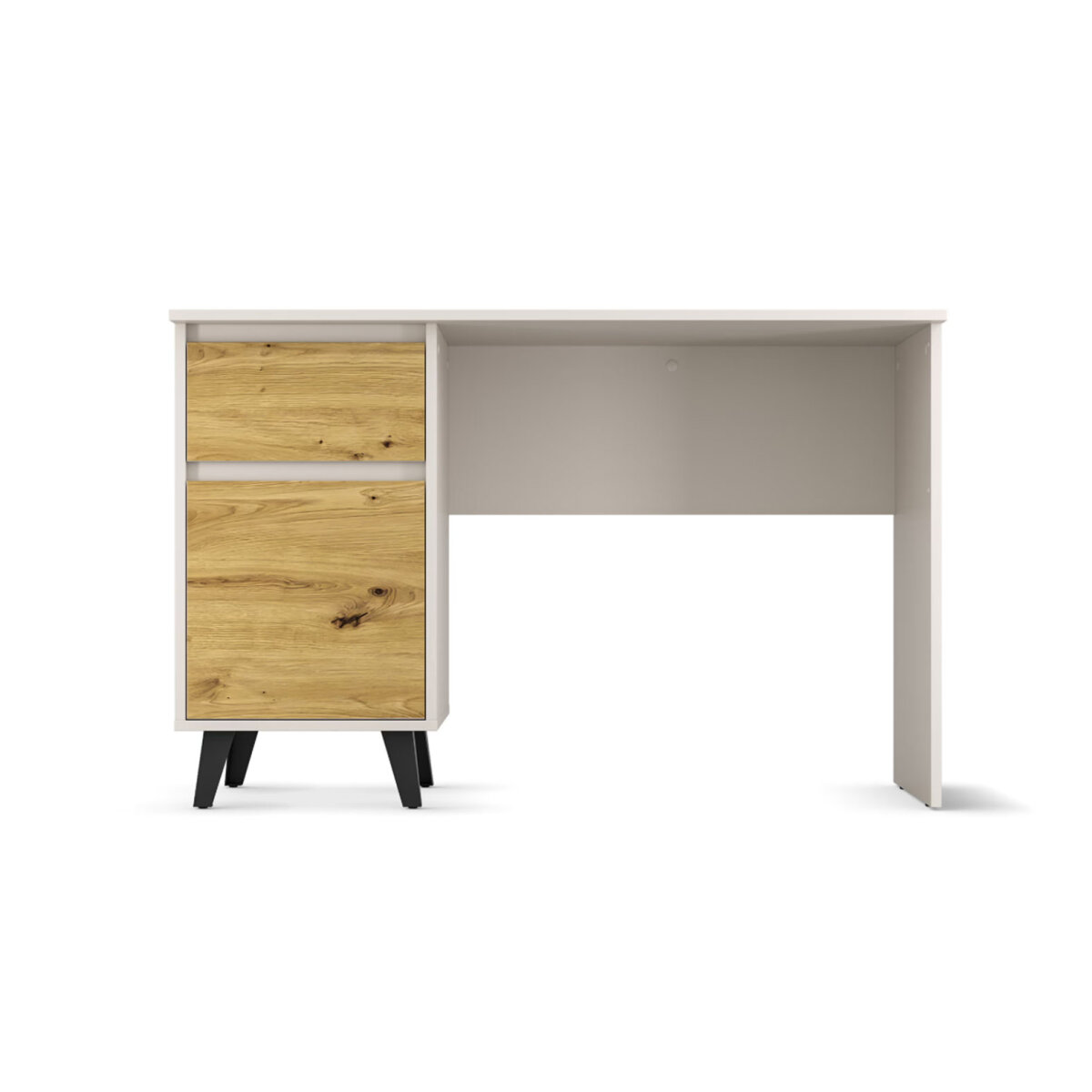 Psací stůl BORG 1d1s/120 kašmír / dub artisan (obrázek 2)