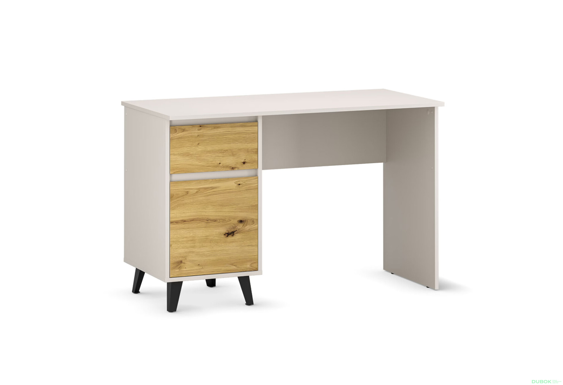 Fotografie 1 - Psací stůl BORG 1d1s/120 kašmír / dub artisan