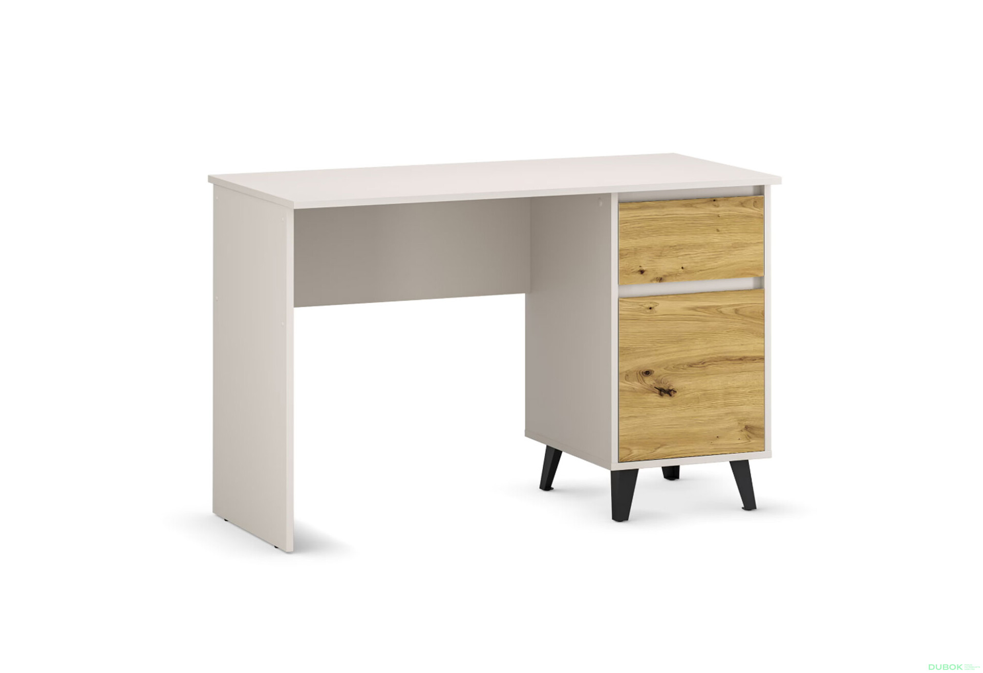 Fotografie 4 - Psací stůl BORG 1d1s/120 kašmír / dub artisan