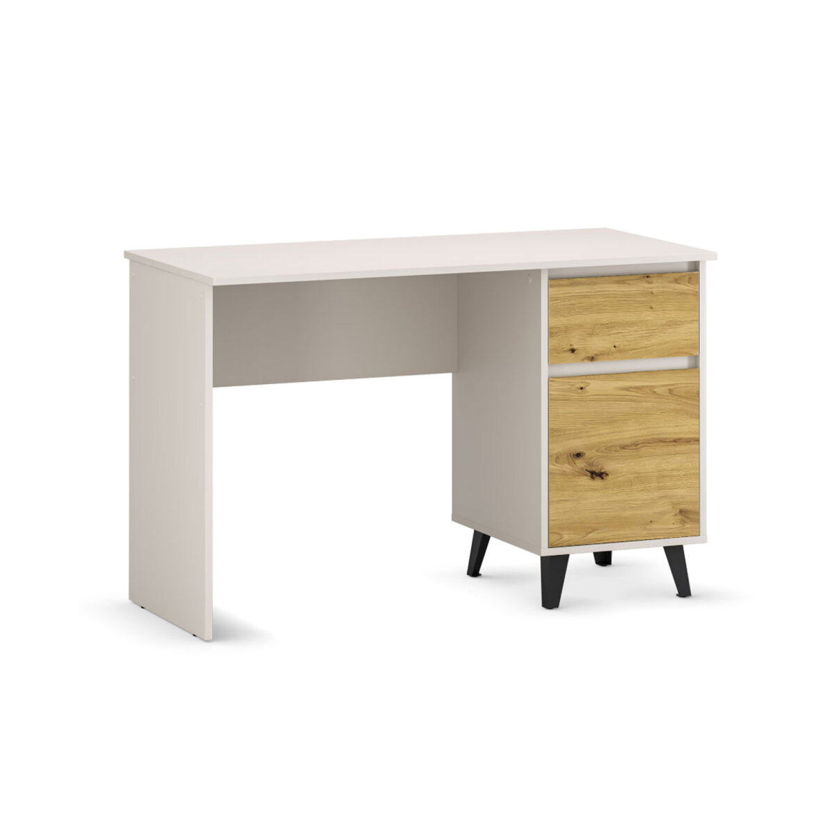 Psací stůl BORG 1d1s/120 kašmír / dub artisan (obrázek 4)