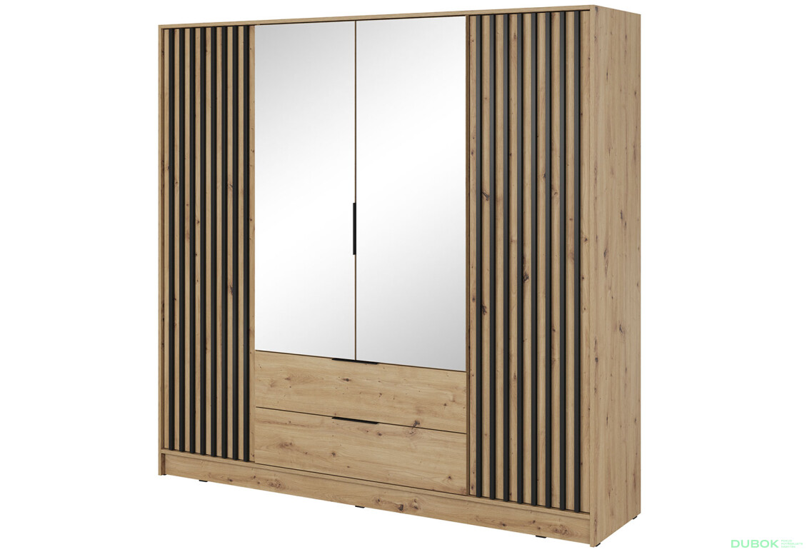 Skříň Nelly 4D se zrcadlem artisan