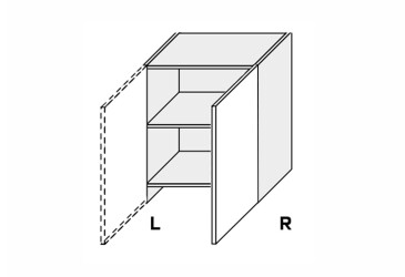 Vrchní 60W/690 1dveřová teleskopická digestoř pravá