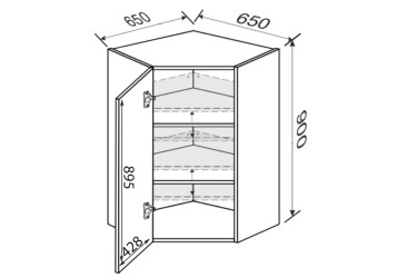 Vrchní roh V 45°/900 (650x650) 1dv Fotografie Vrchní roh V 45°/900 (650x650) 1dv