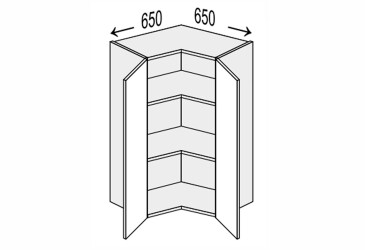 Vrchní roh V 90°/900 2dv