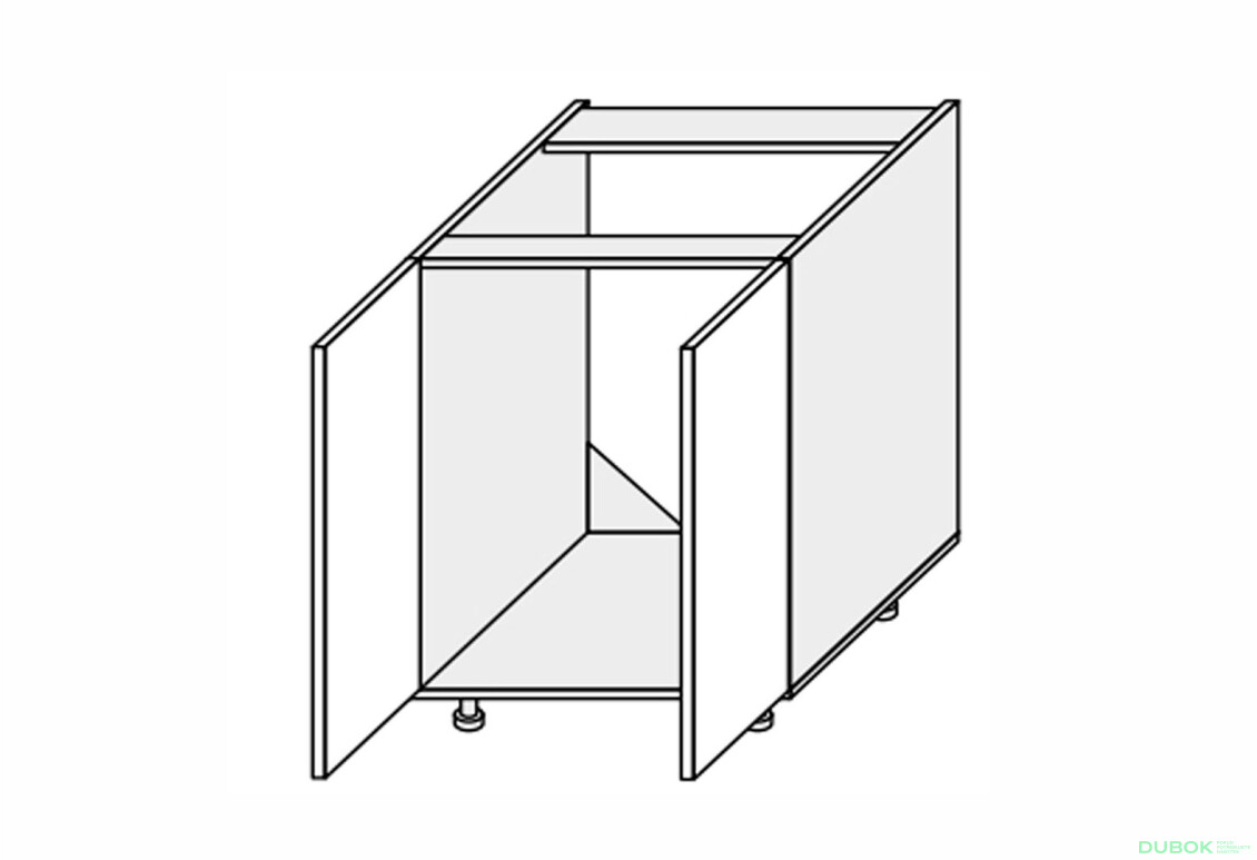 Spodní skříňka 60NМ/820 2dv umyvadlo Vintage - Fotografie 1 Fotografie 1 - Spodní skříňka 60NМ/820 2dv umyvadlo Vintage