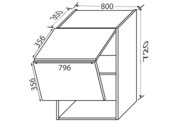Vrchní 80V/720 2dv Aventos Pro Blum Fotografie Vrchní 80V/720 2dv Aventos Pro Blum
