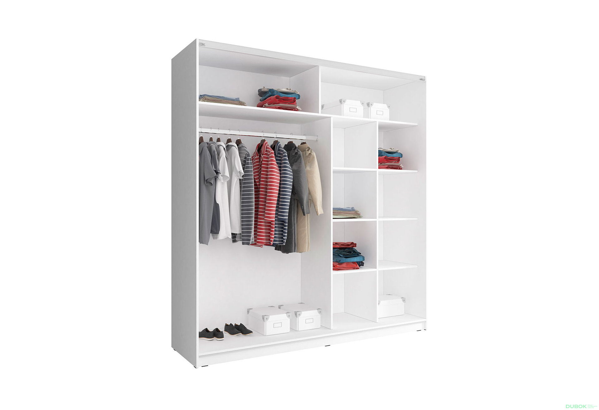 Fotografie 2 - Skříň Mika I 200 bílý