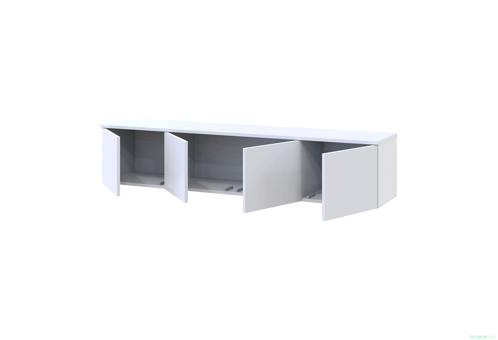 TV stolek Levía bílý 4dv 160x35x33 - Fotografie 6 Fotografie 6 - TV stolek Levía bílý 4dv 160x35x33