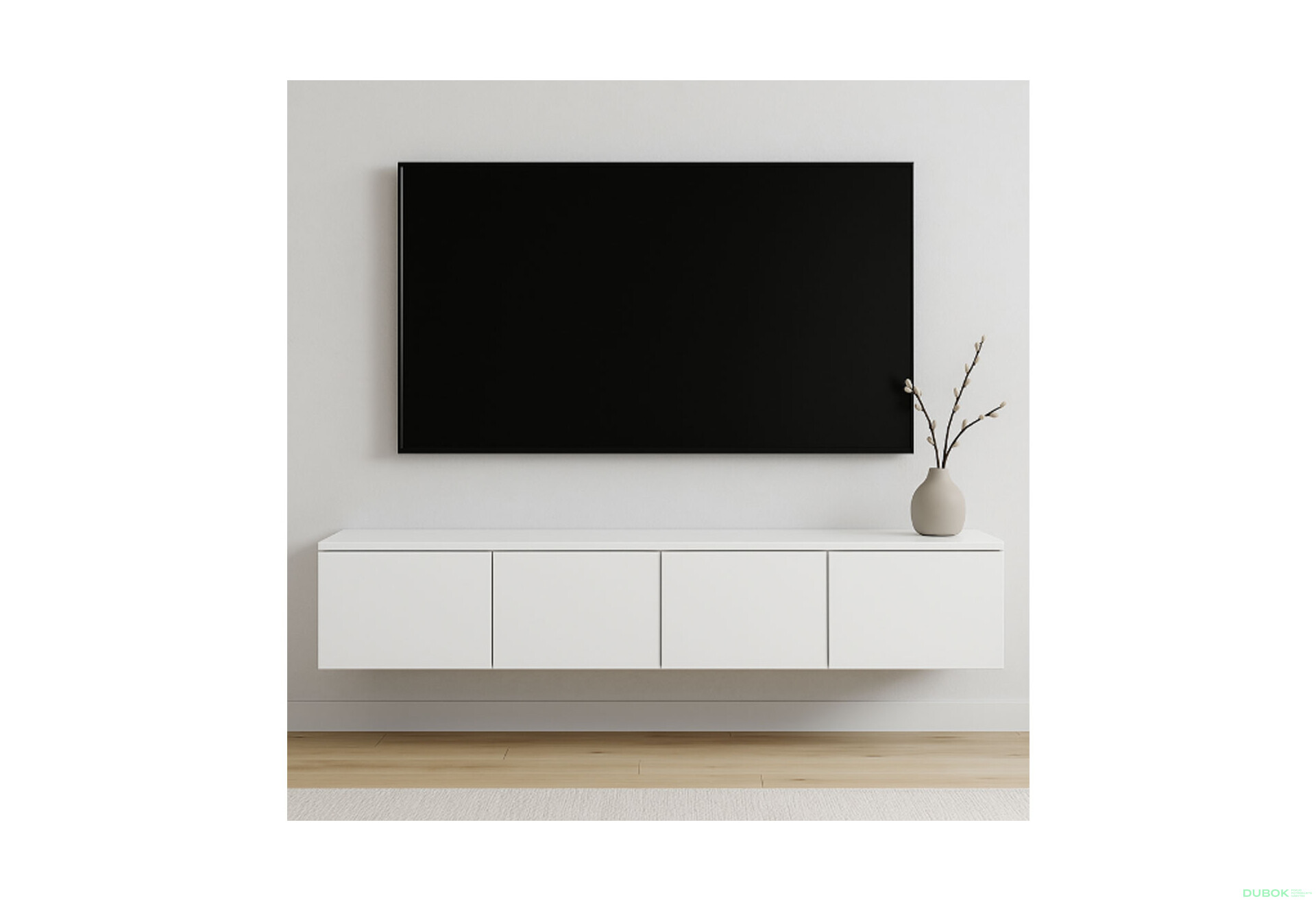 Fotografie 2 - TV stolek Levía bílý 4dv 160x35x33
