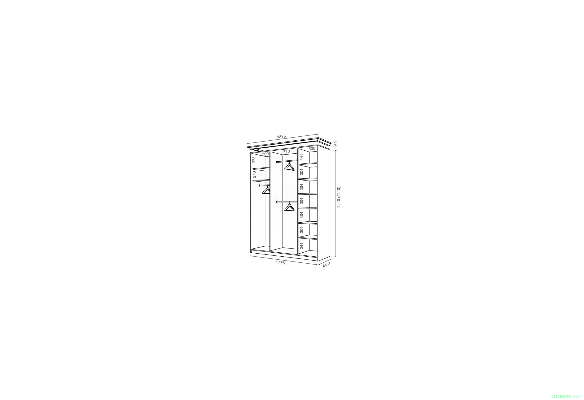Fotografie 1 - Korpus 1800x600 W Rim-Veneziano 2D 1,8 m
