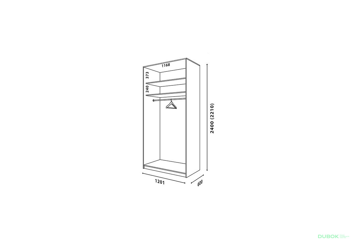 Korpus 1200x600 UNY Rim-Veneziano 2D 1,2 m