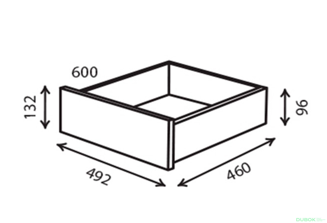 Šuplík 600 Nymfaea alba Rim-Veneziano 2D 1,2 m