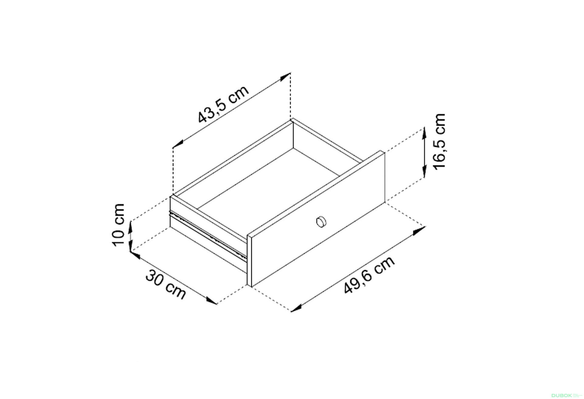 Fotografie 6 - Noční stolek MS54 Mono bordo