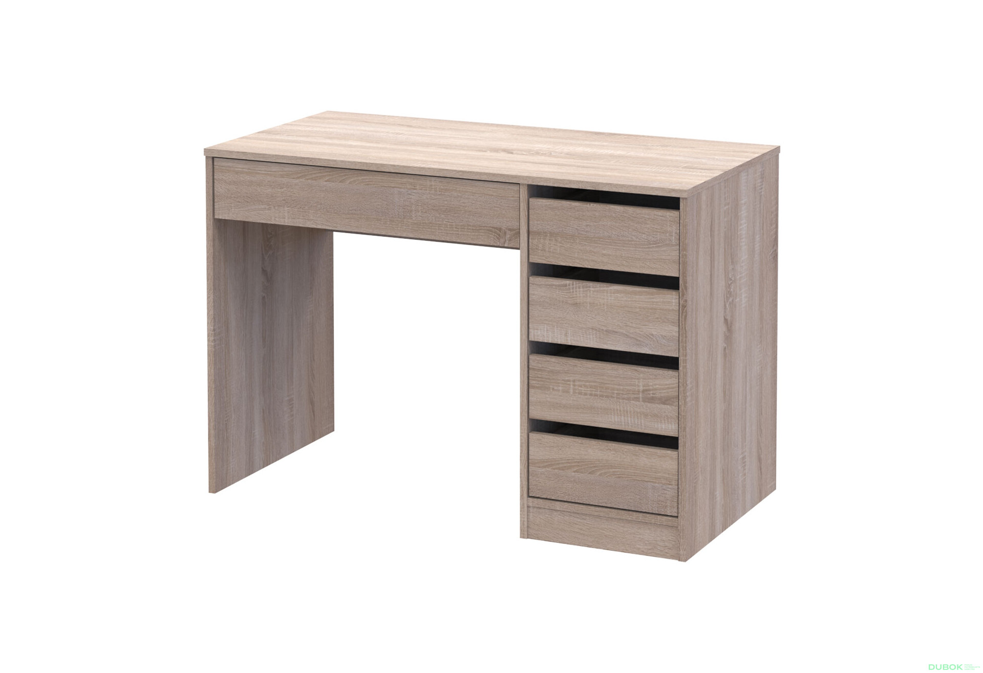 Fotografie 1 - Psací stůl s pravou montáží Profi 110 cm dub sonoma