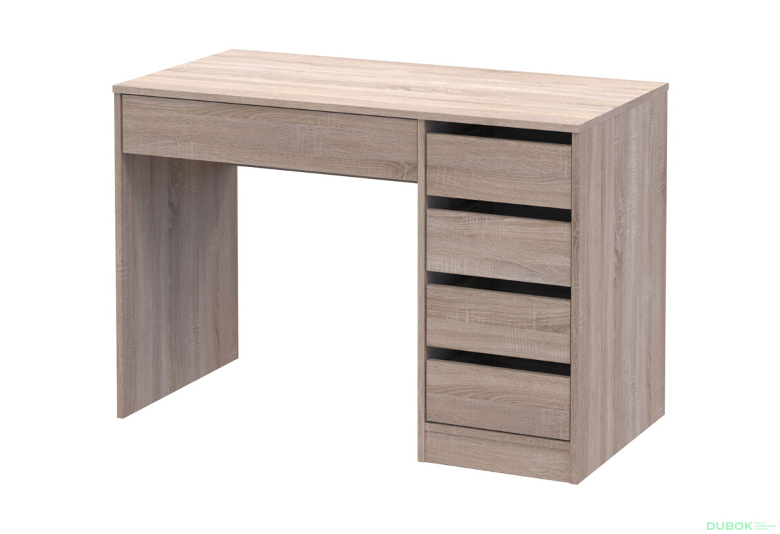 Psací stůl s pravou montáží Profi 110 cm dub sonoma