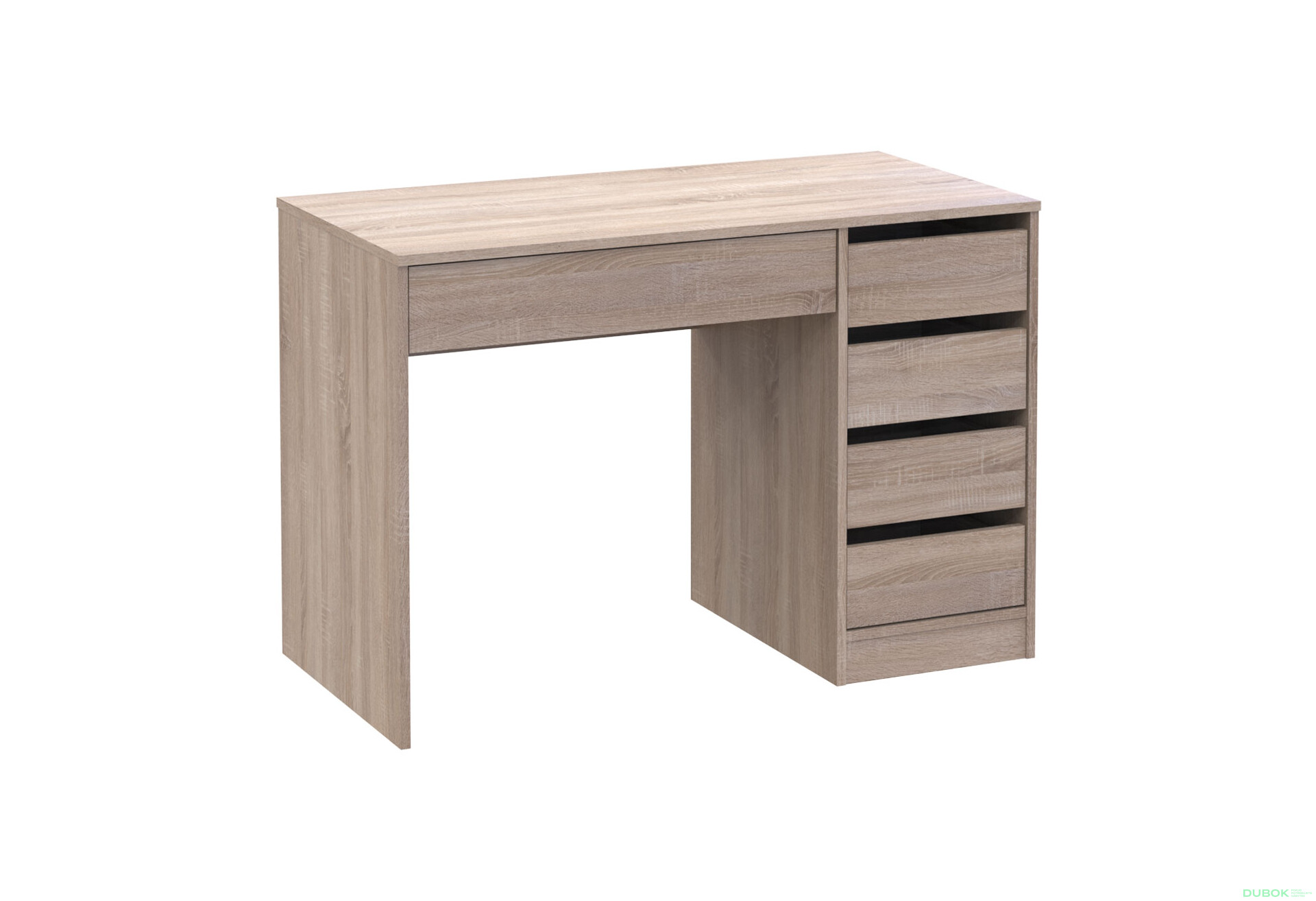 Fotografie 4 - Psací stůl s pravou montáží Profi 110 cm dub sonoma