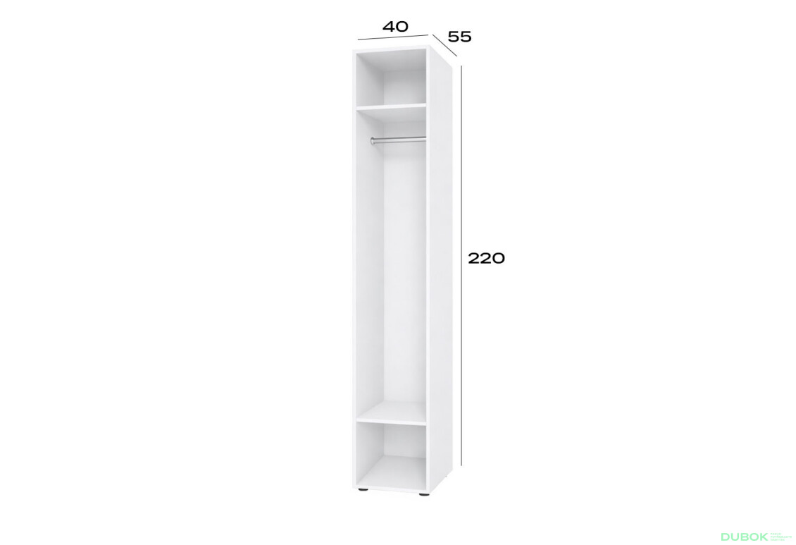 Fotografie 2 - Korpus modul 1 (h-2200*400) nymphaea alba Space