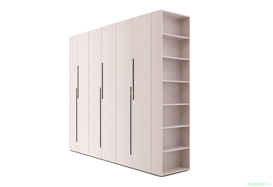 Skříň 6D 240 cm kašmír Space