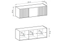 Skříň 3D bez zrcadla, s antresolí šedá Nelly - Fotografie 4 Fotografie 4 - Skříň 3D bez zrcadla, s antresolí šedá Nelly