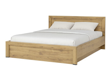Postel 140x200 s roštem, úložným prostorem Sapori dub navarra