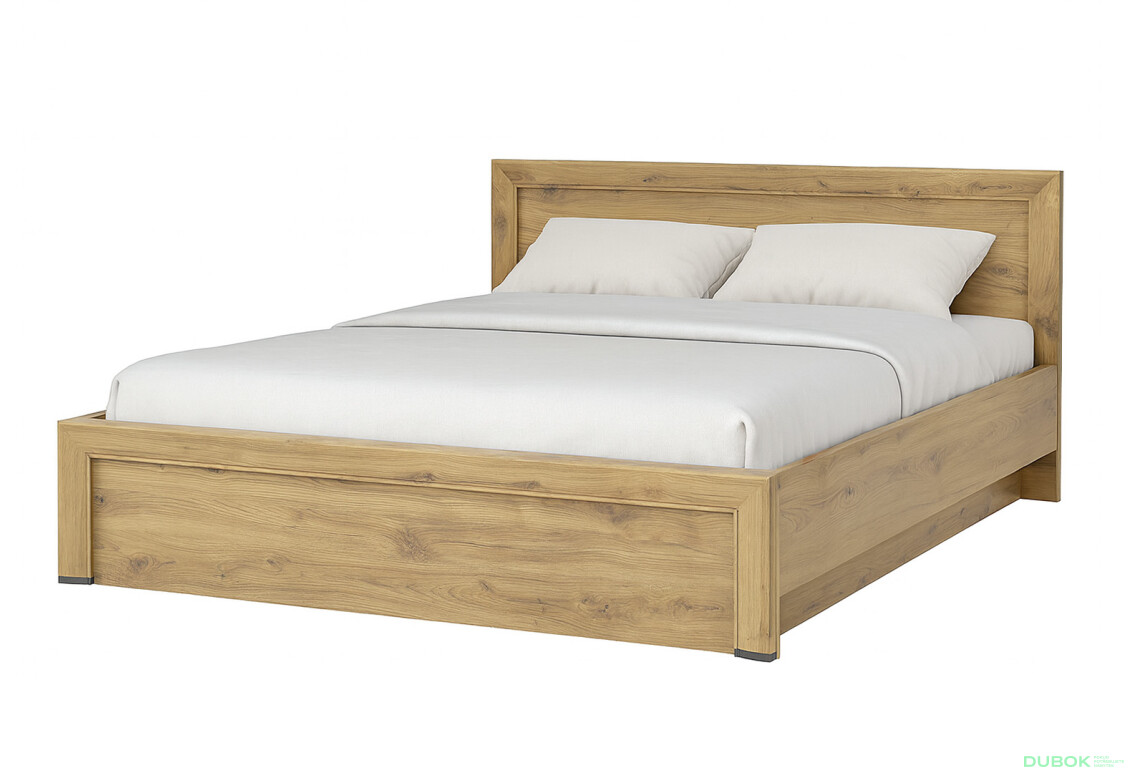 Postel 140x200 s roštem, úložným prostorem Sapori dub navarra