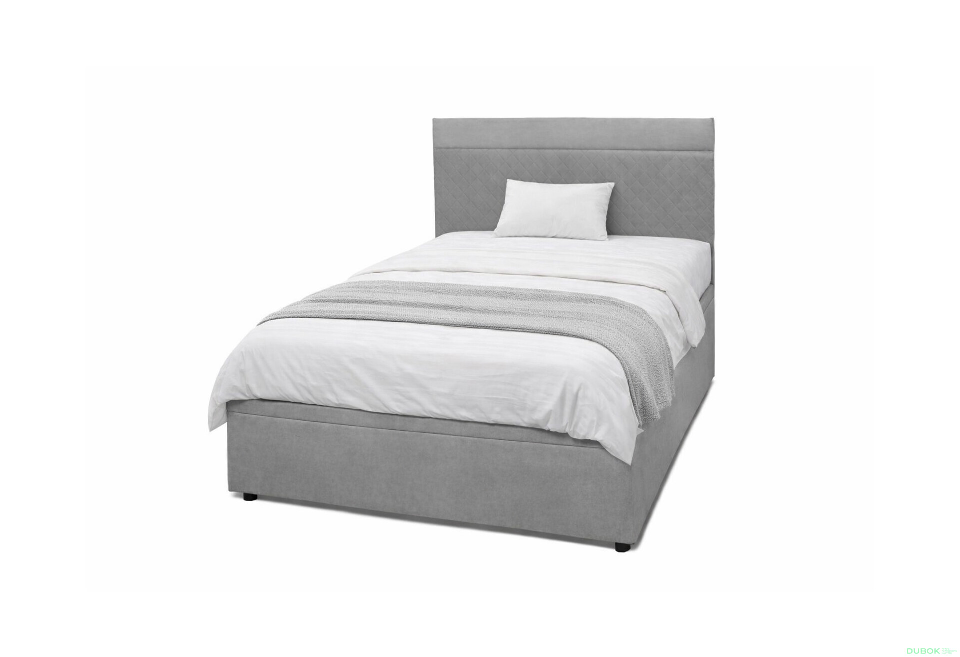 Fotografie 1 - Postel Fro Pik 120x200 s roštem, úložným prostorem Mono 246, šedá