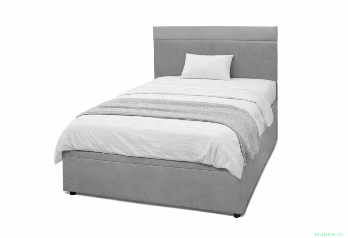 Postel Fro Pik 120x200 s roštem, úložným prostorem Mono 246, šedá