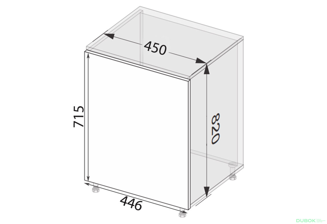 Fotografie 2 - Fasáda 45N/720 Myčka nádobí Mary