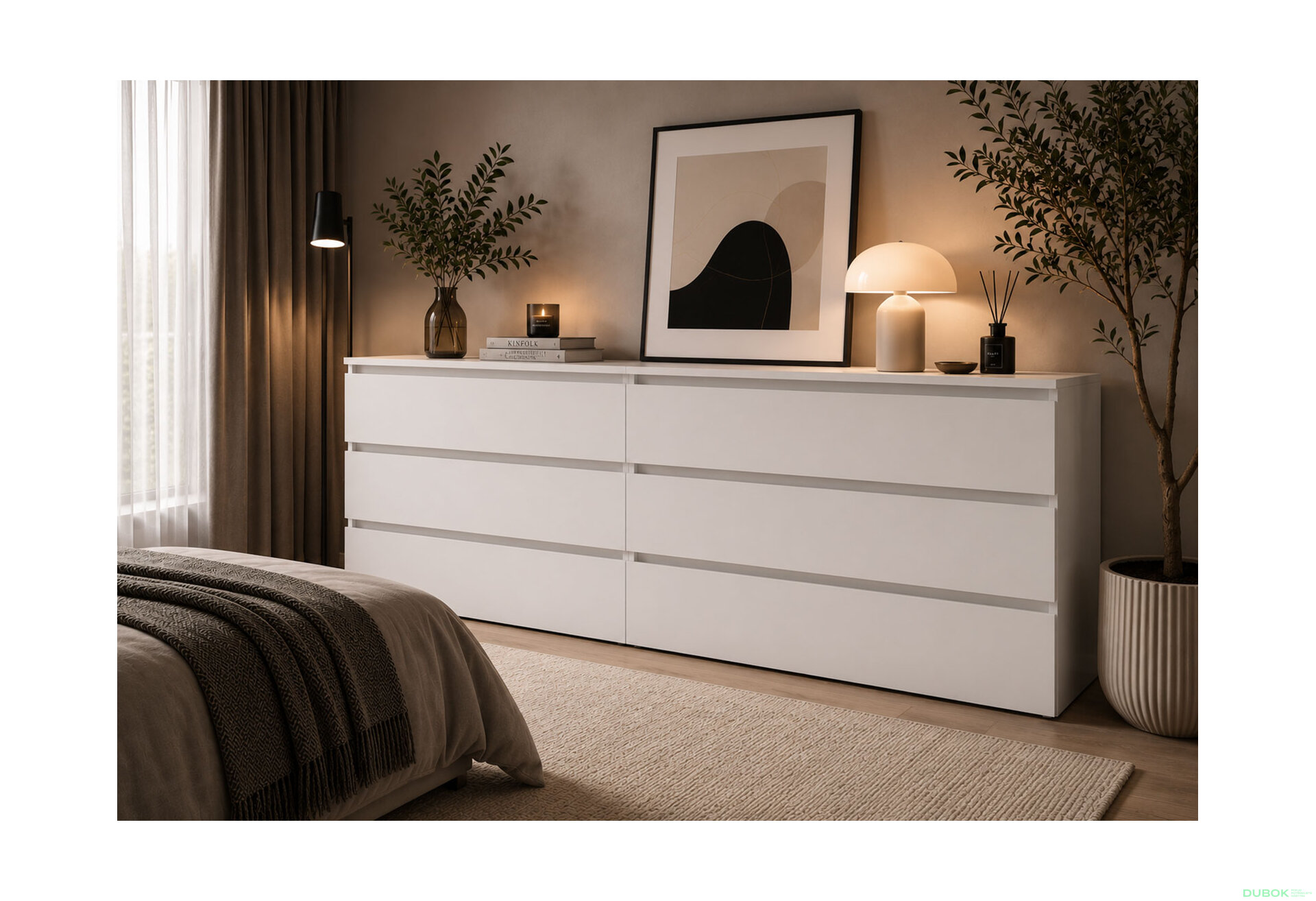 Fotografie 2 - Komoda K760/1800/2x3Z nymfea alba Idea