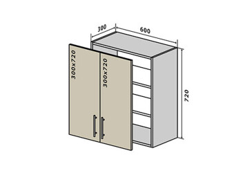 V6 Skříňka 2D 60