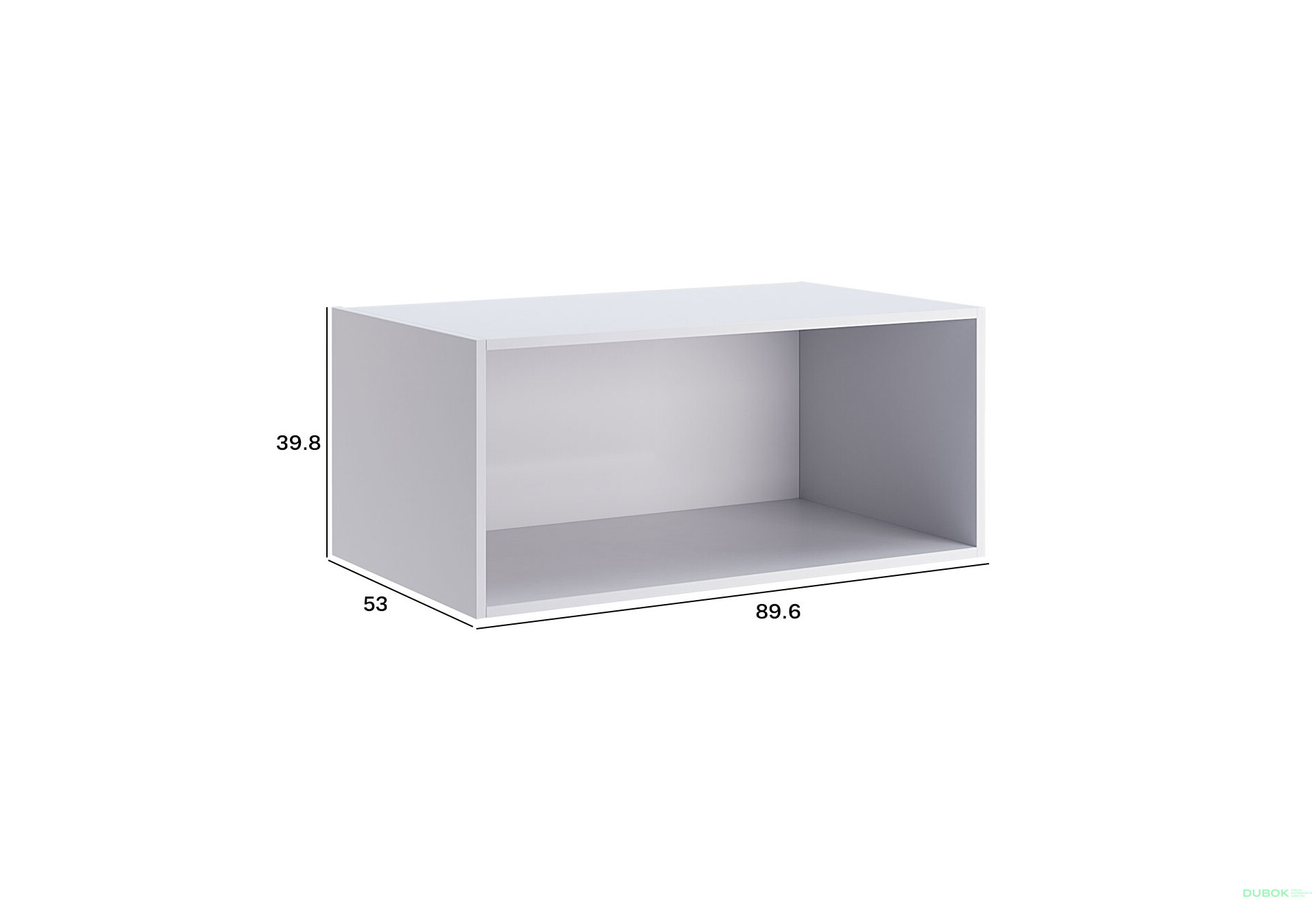 Korpus Nástavec na skříň 2dv Bílý lesk Idea - Fotografie 2 Fotografie 2 - Korpus Nástavec na skříň 2dv Bílý lesk Idea