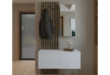 Skříň 2dc 2šx bez zrcadel lesklá bílá / dub cremona Olivia