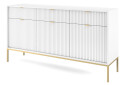 Komoda KSZ154 bílá Nova Zlaté nohy / zlatý úchytky - Fotografie 2 Fotografie 2 - Komoda KSZ154 bílá Nova Zlaté nohy / zlatý úchytky