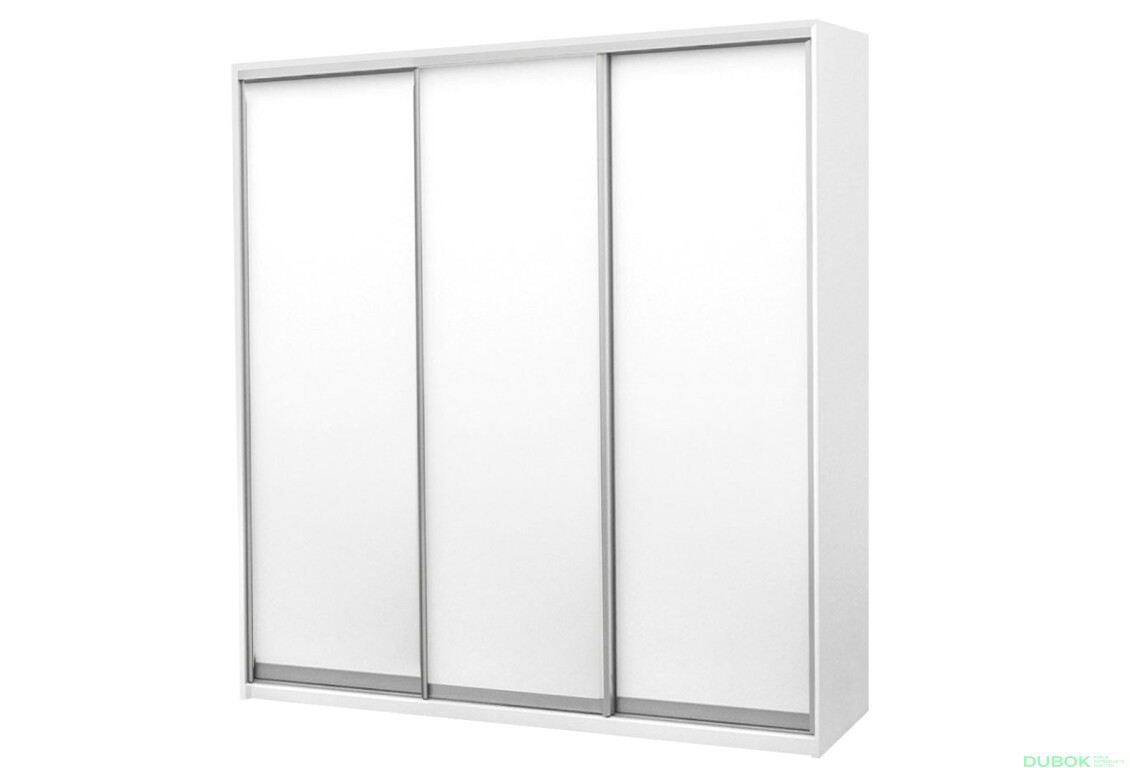 Skříň s posuvnými dveřmi Komforto 3 DTD 222x240x60 cm bílá