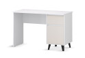 Fotografie 4 - Psací stůl BORG 1d1s/120 bílý / kašmír