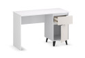 Fotografie 5 - Psací stůl BORG 1d1s/120 bílý / kašmír