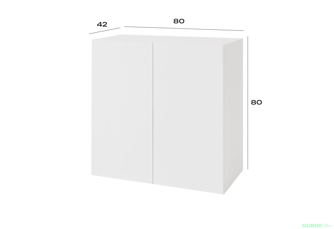 Fotografie 3 - Komoda 2D 80 cm nymphaea alba Space