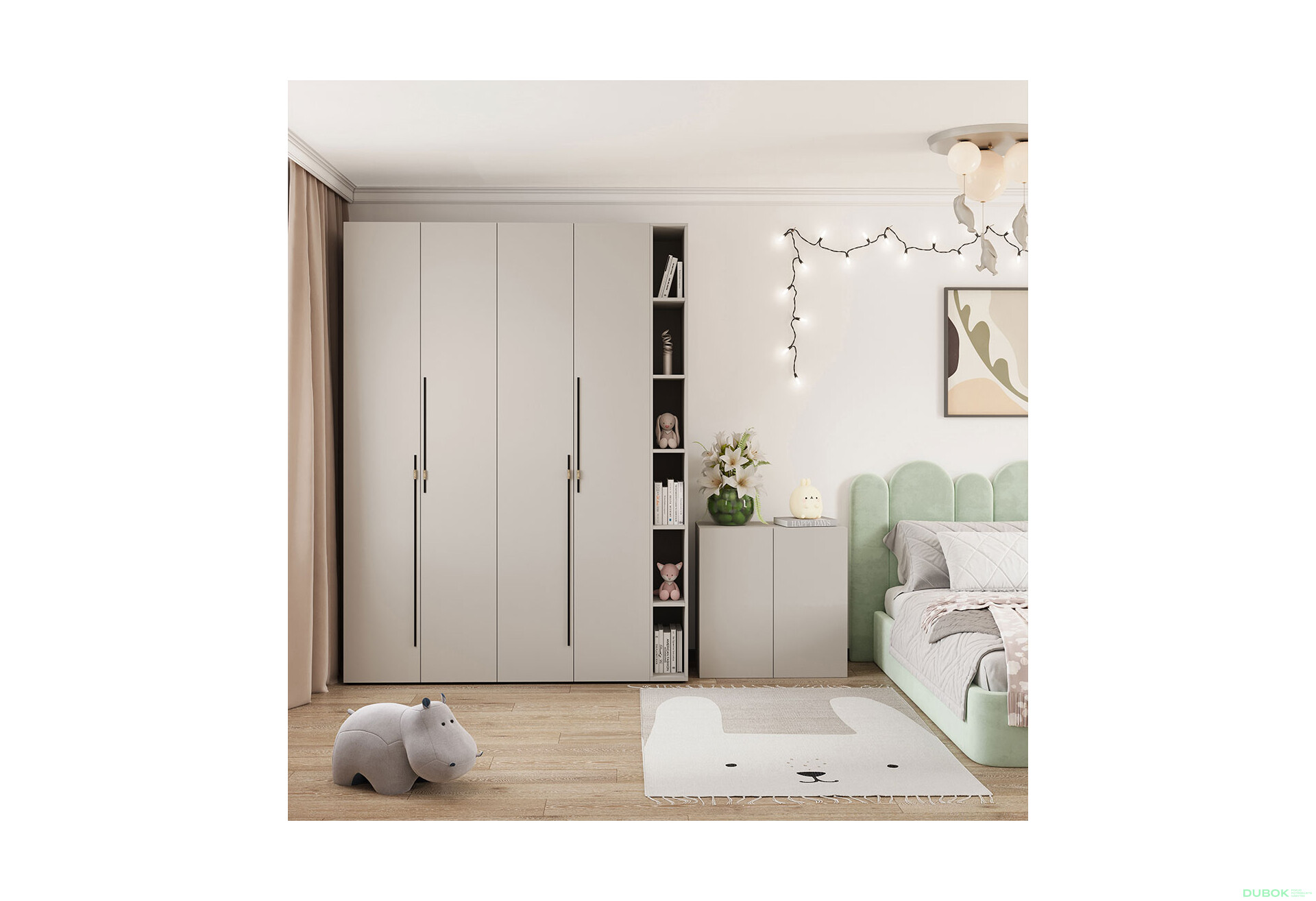 Fotografie 3 - Police (h-2400*200) kašmír Space