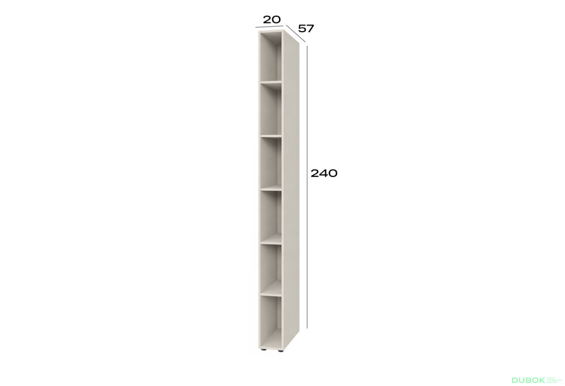 Fotografie 4 - Police (h-2400*200) kašmír Space