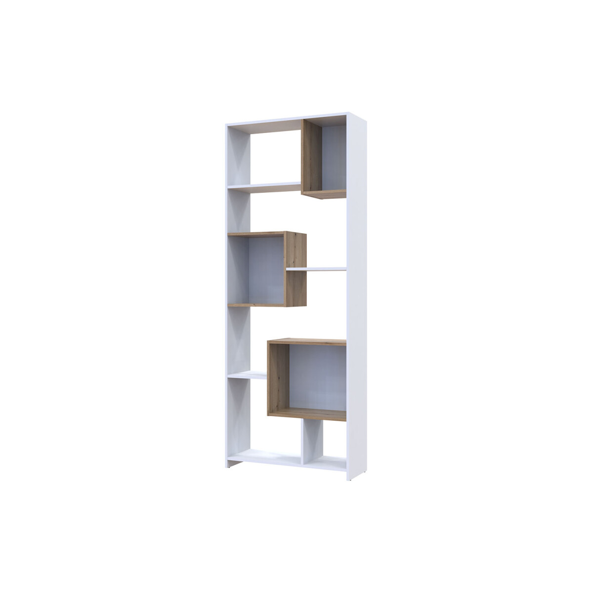 

Vysoký regál BS1 Bílá / Dub evoke 81x30x210