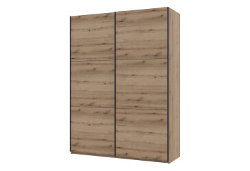 Skříň s posuvnými dveřmi G-Caiser 2dveřová, DTD, 180 cm, dub evoke