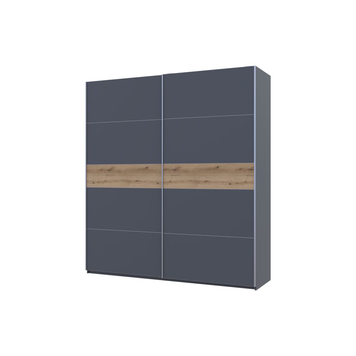 

Skříň s posuvnými dveřmi G-Caiser 2dveřová, DTD, 220 cm, grafit / vložka dub evoke
